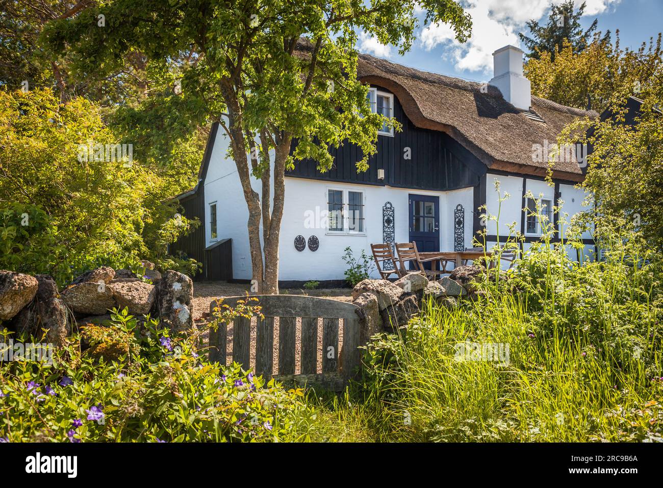 geography / travel, Denmark, Bornholm, Listed, idyllic halftimbered