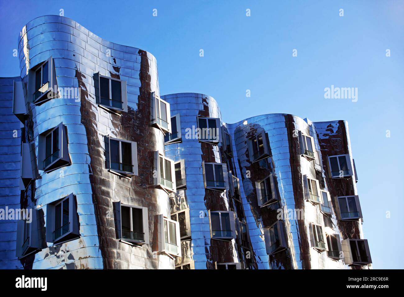 Medienhafen in Düsseldorf der Landeshauptstadt Nordrhein-Westfalens, Deutschland, Europa. Stock Photo