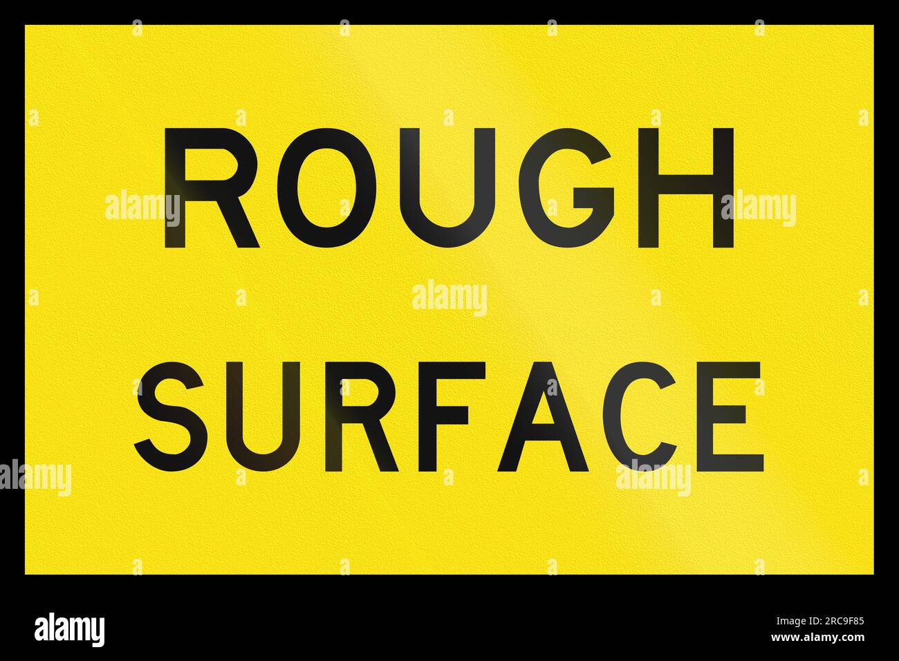 An Australian temporary road sign - Rough Surface Stock Photo - Alamy