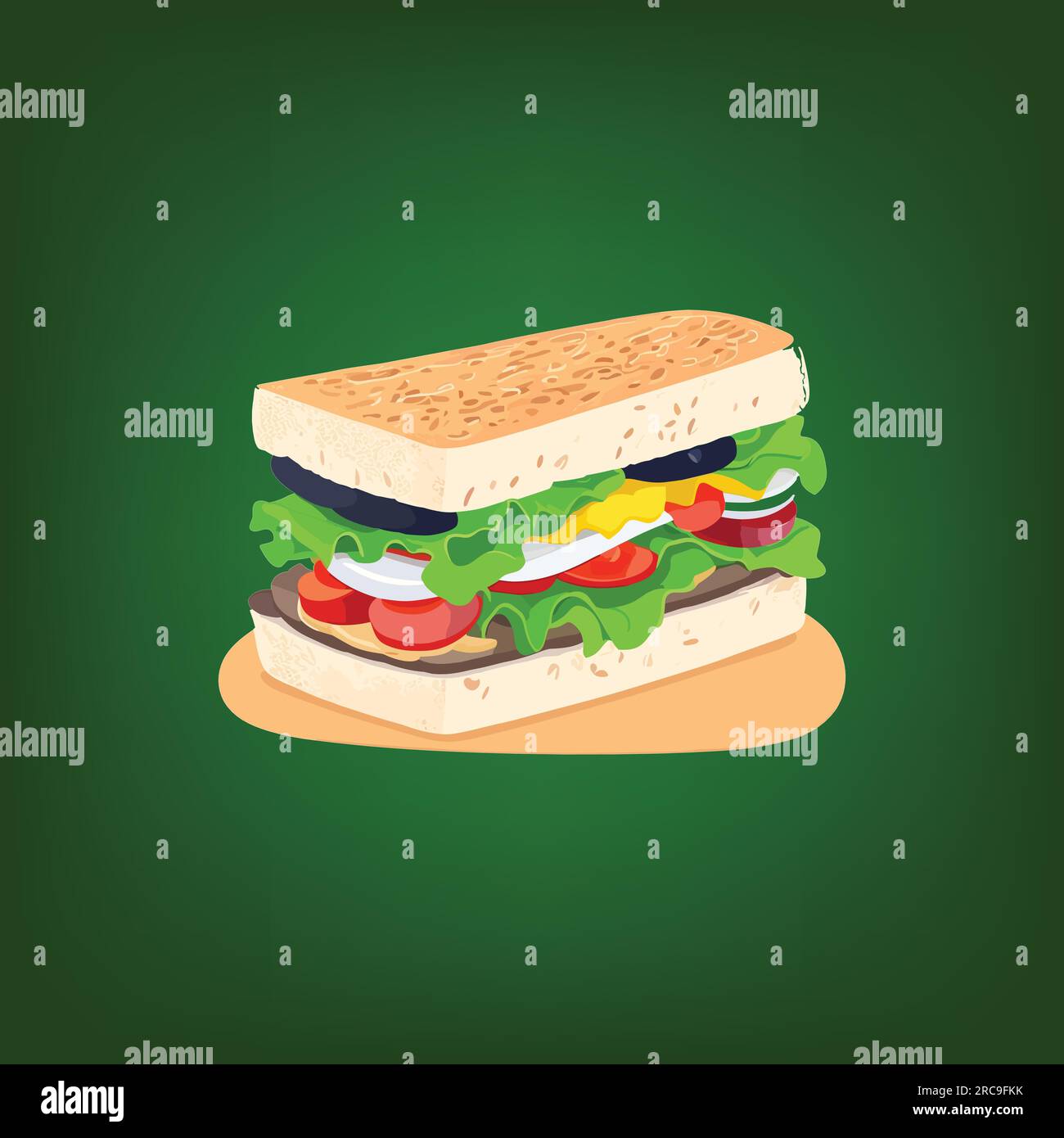 Crustless sandwiches Stock Vector Images - Alamy