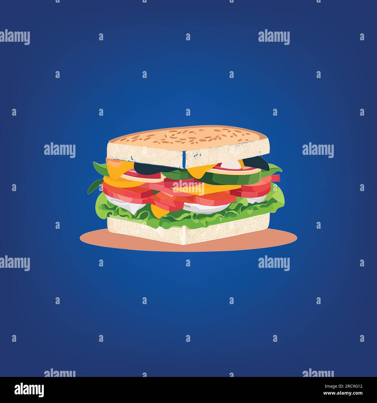 Crustless sandwiches Stock Vector Images - Alamy