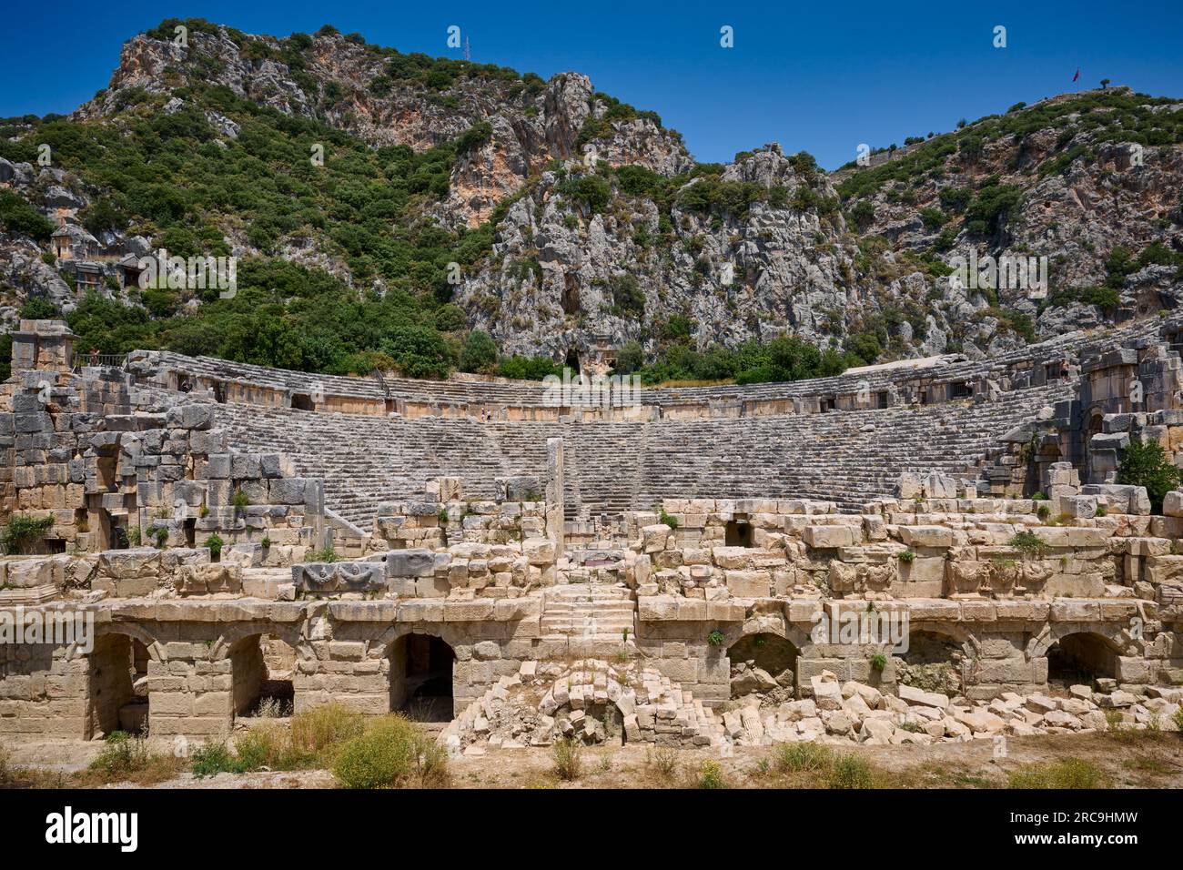 Roemisches Theater in Myra Ancient City, Demre, Tuerkei    |Roman theatre  in Myra Ancient City, Demre, Turkey| Stock Photo