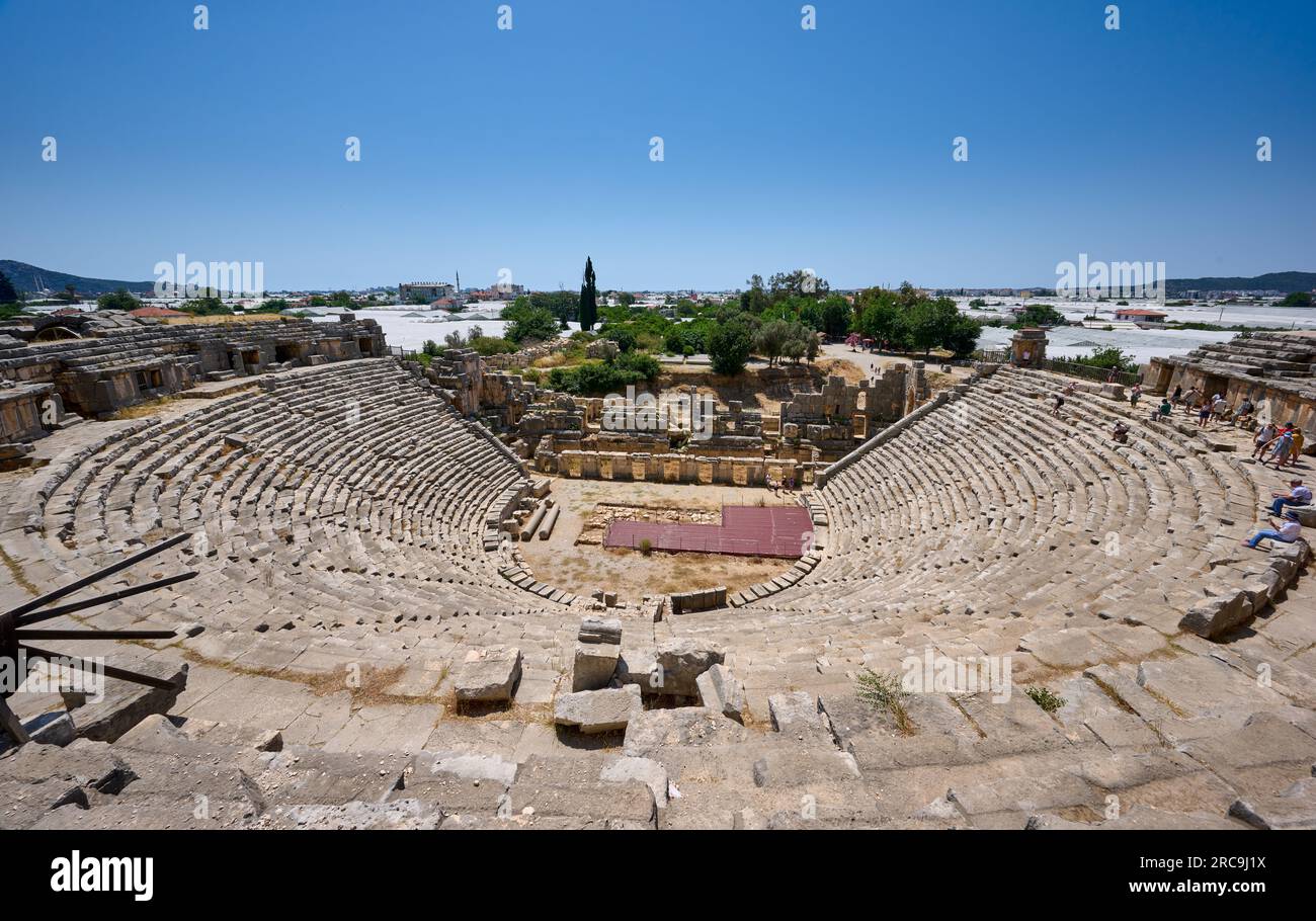 Roemisches Theater in Myra Ancient City, Demre, Tuerkei    |Roman theatre  in Myra Ancient City, Demre, Turkey| Stock Photo