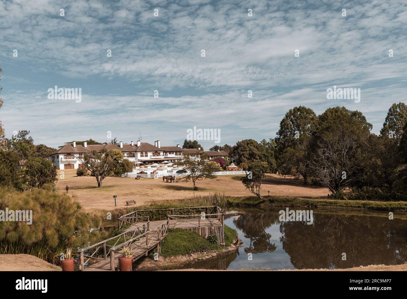 Hotel Fairmont Mount Kenya Safari Club Stock Photo Alamy