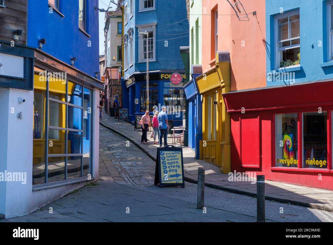Folkestone, UK 9 July 2023 Folkestone’s Creative Quarter, in