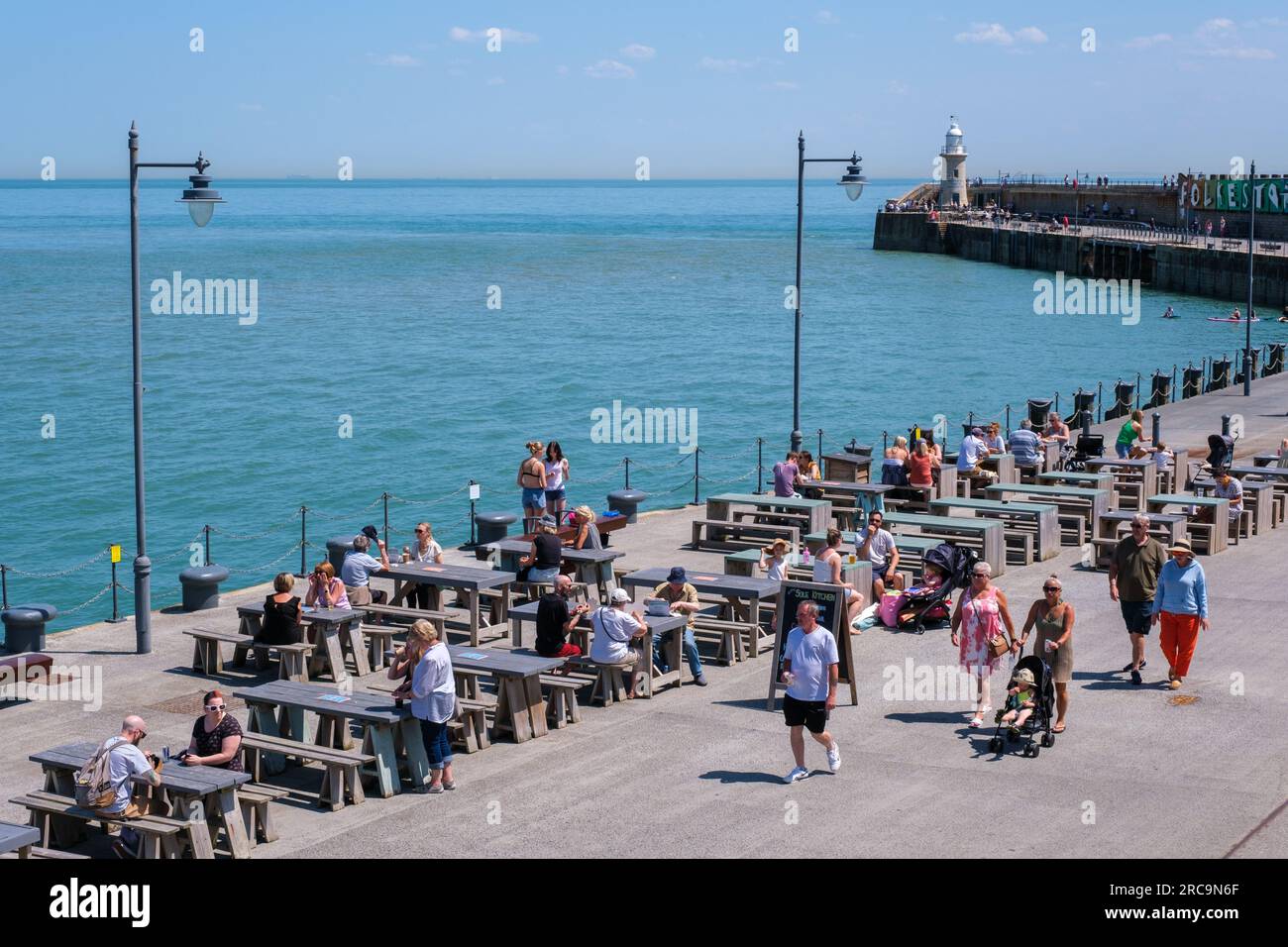 Folkestone harbour arm 2023 hi-res stock photography and images - Alamy