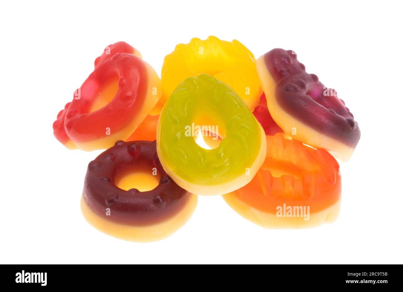 jelly candies isolated on white background Stock Photo - Alamy