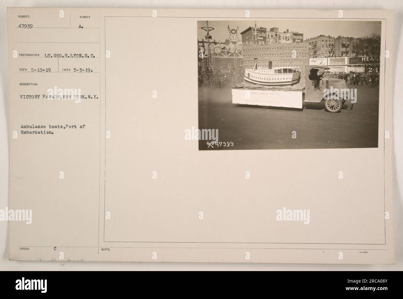 Victory day new york 1919 hi-res stock photography and images - Alamy