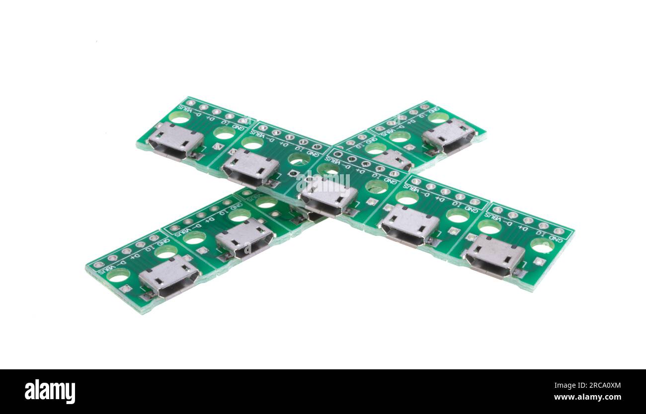 mini usb isolated on white background Stock Photo - Alamy