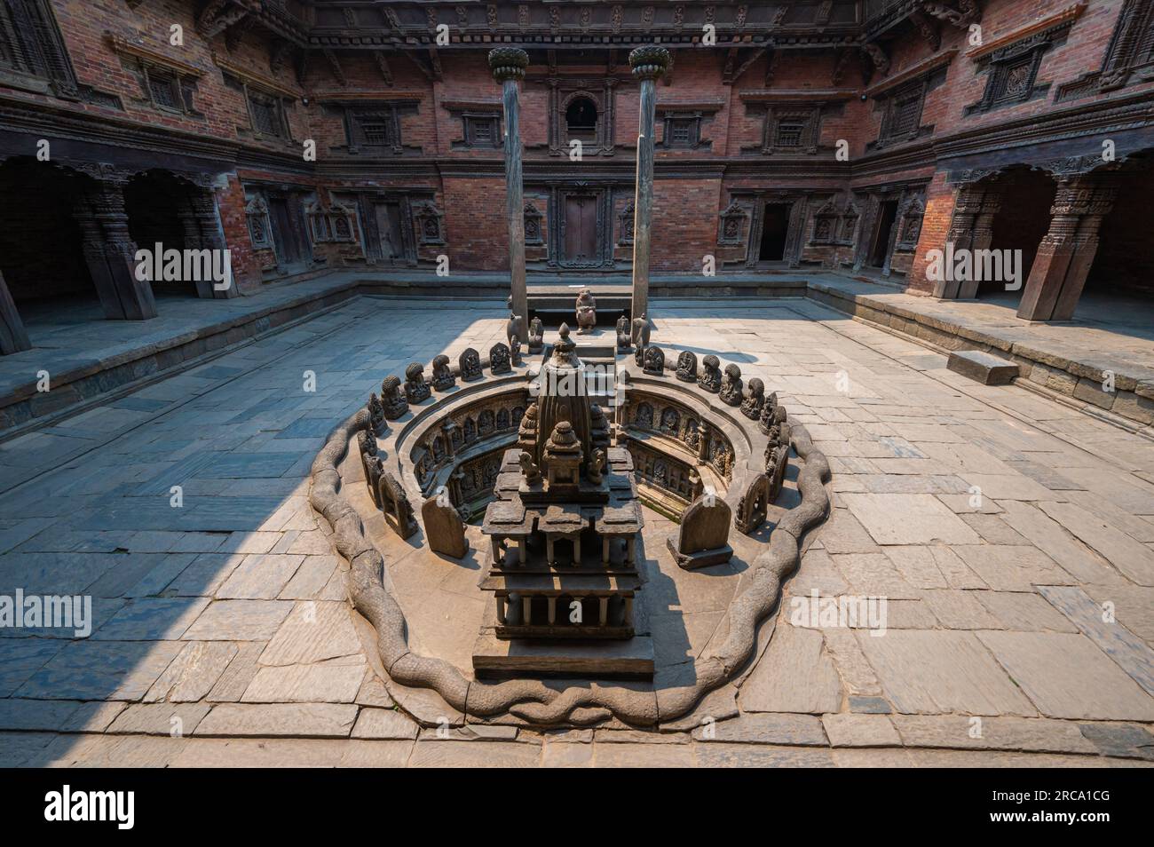 A landscape around Patan Durbar Square, is situated at the centre of ...