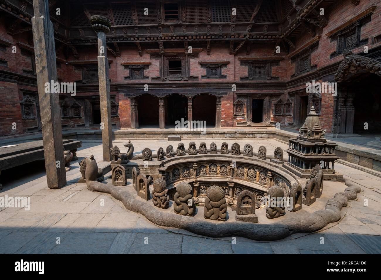 A landscape around Patan Durbar Square, is situated at the centre of ...
