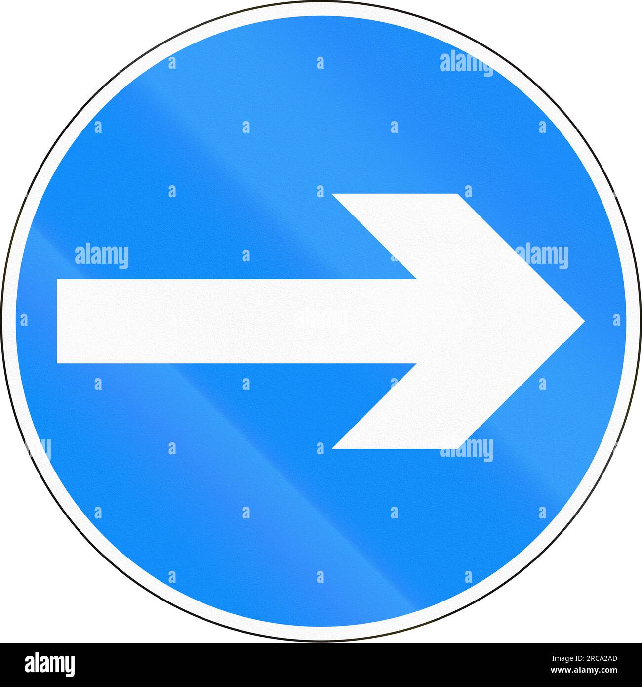 Bangladeshi traffic sign Turn right Stock Photo Alamy