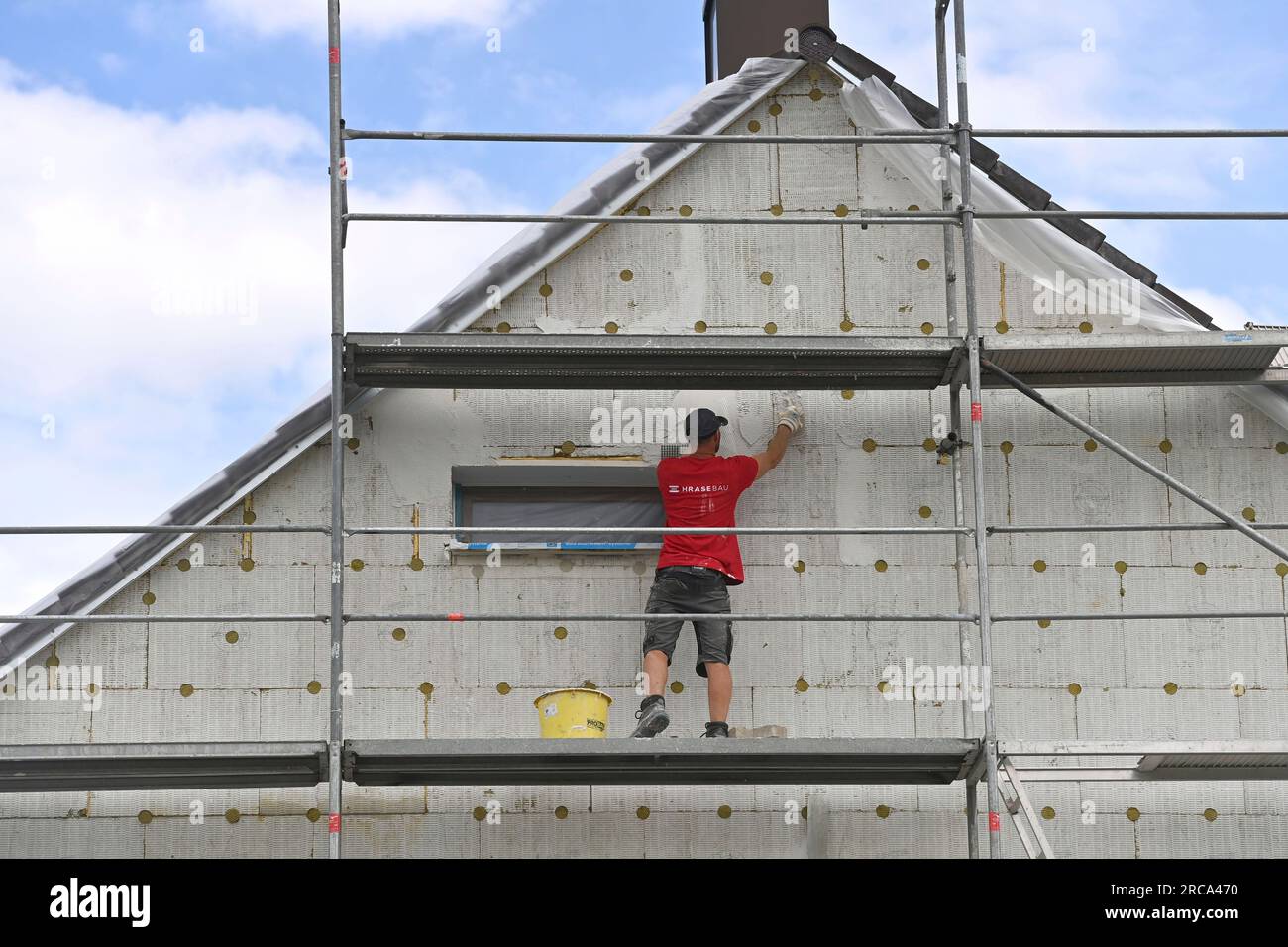 Renovation of a thermal insulation on an older residential building