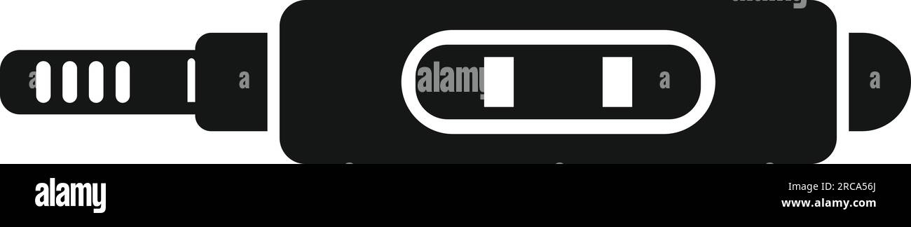 Medical kit test icon simple vector. Lab sample. Pcr digital Stock ...