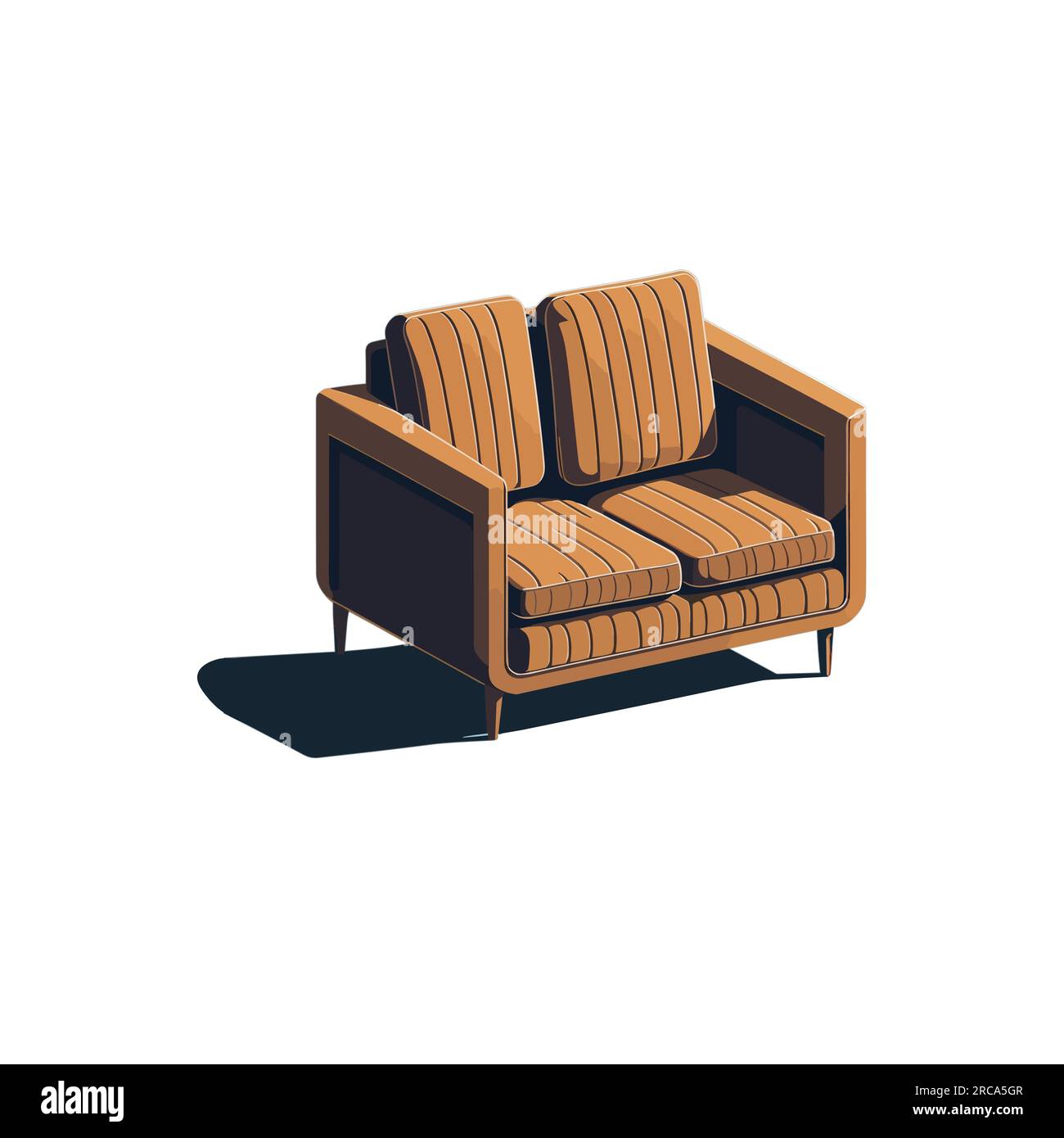 Modern Sofa Vector, Sofa illustration, furniture Vector Stock Vector