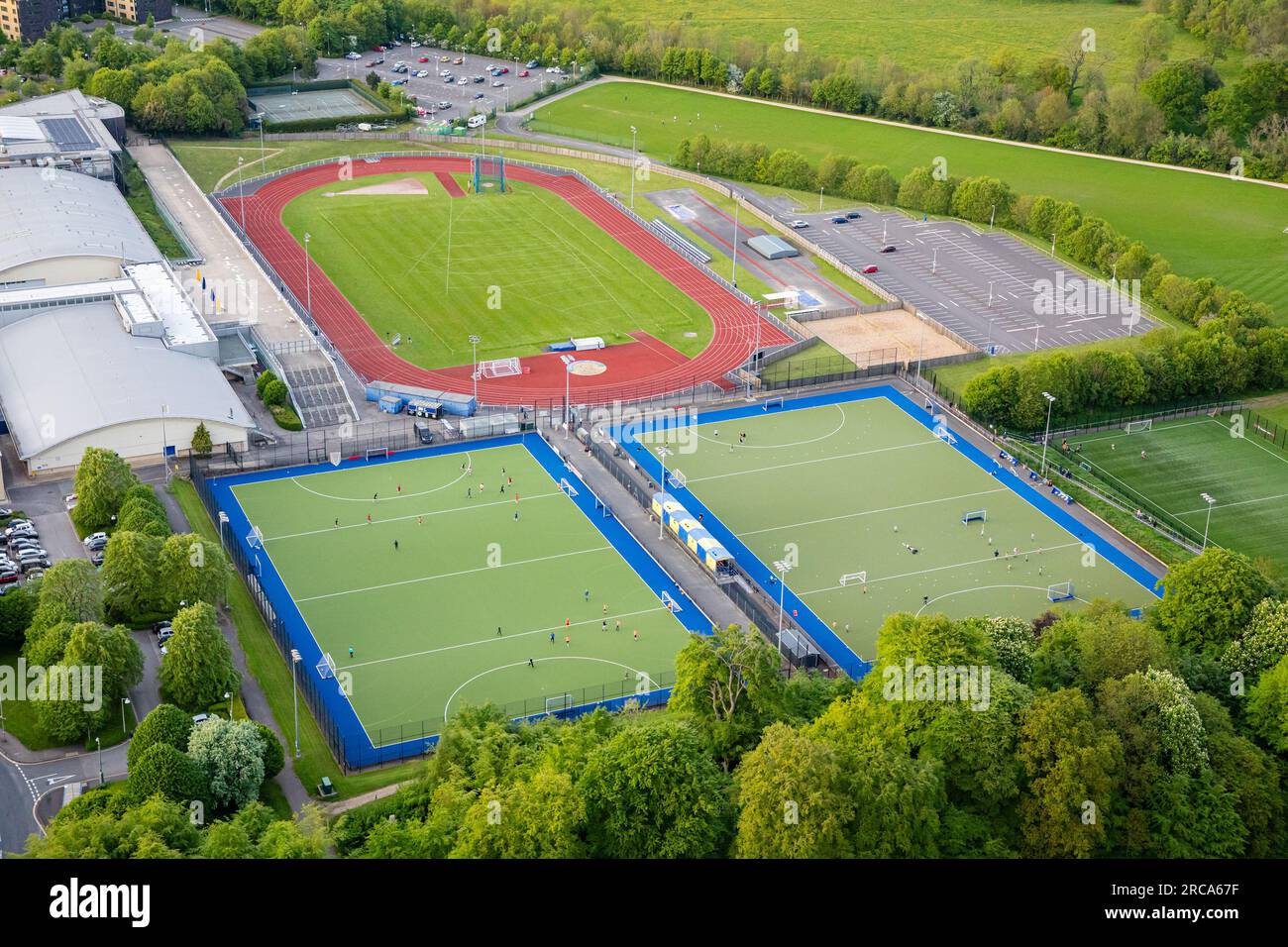 Aerial photography of The Team Bath Sports Training Village, University