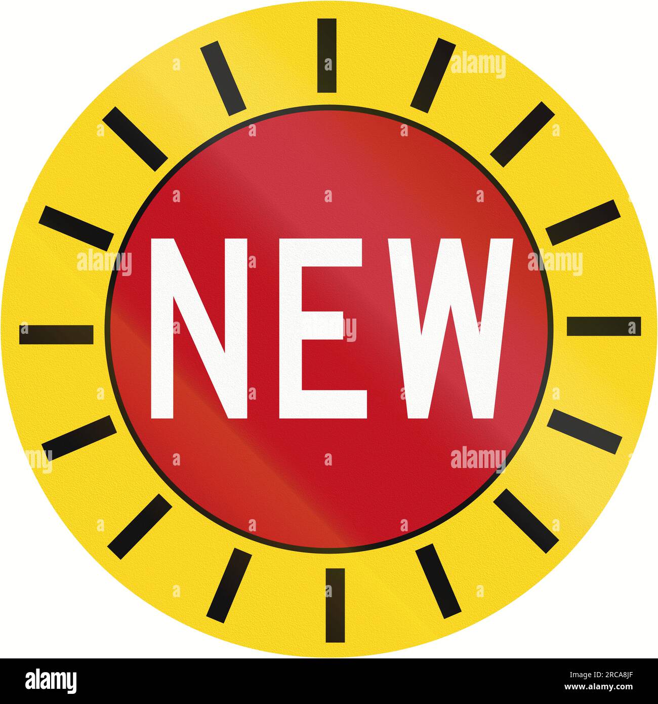 An official traffic sign in Canada New, yellow version. This sign is