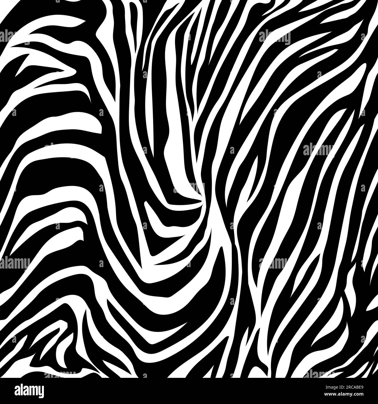Hand drawn zebra skin retro seamless pattern Stock Vector Image & Art ...