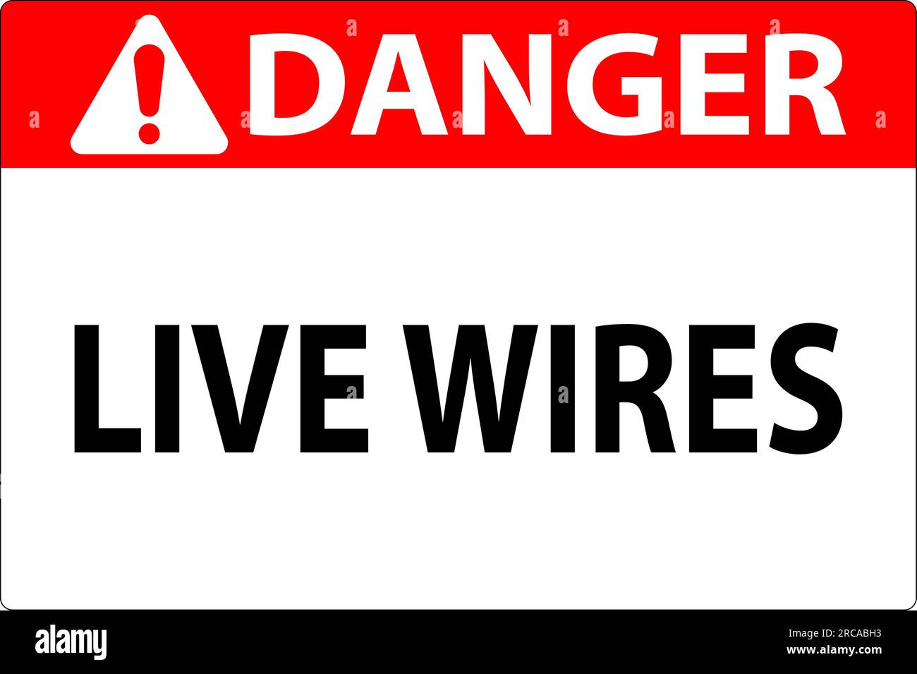 Danger Sign live wires