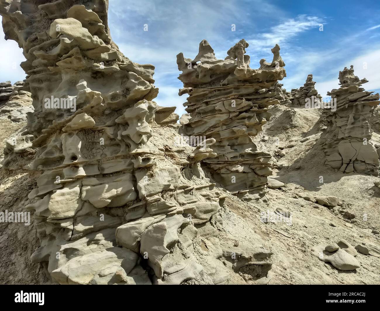Unusual rock formations at Fantasy Canyon in Utah Stock Photo - Alamy