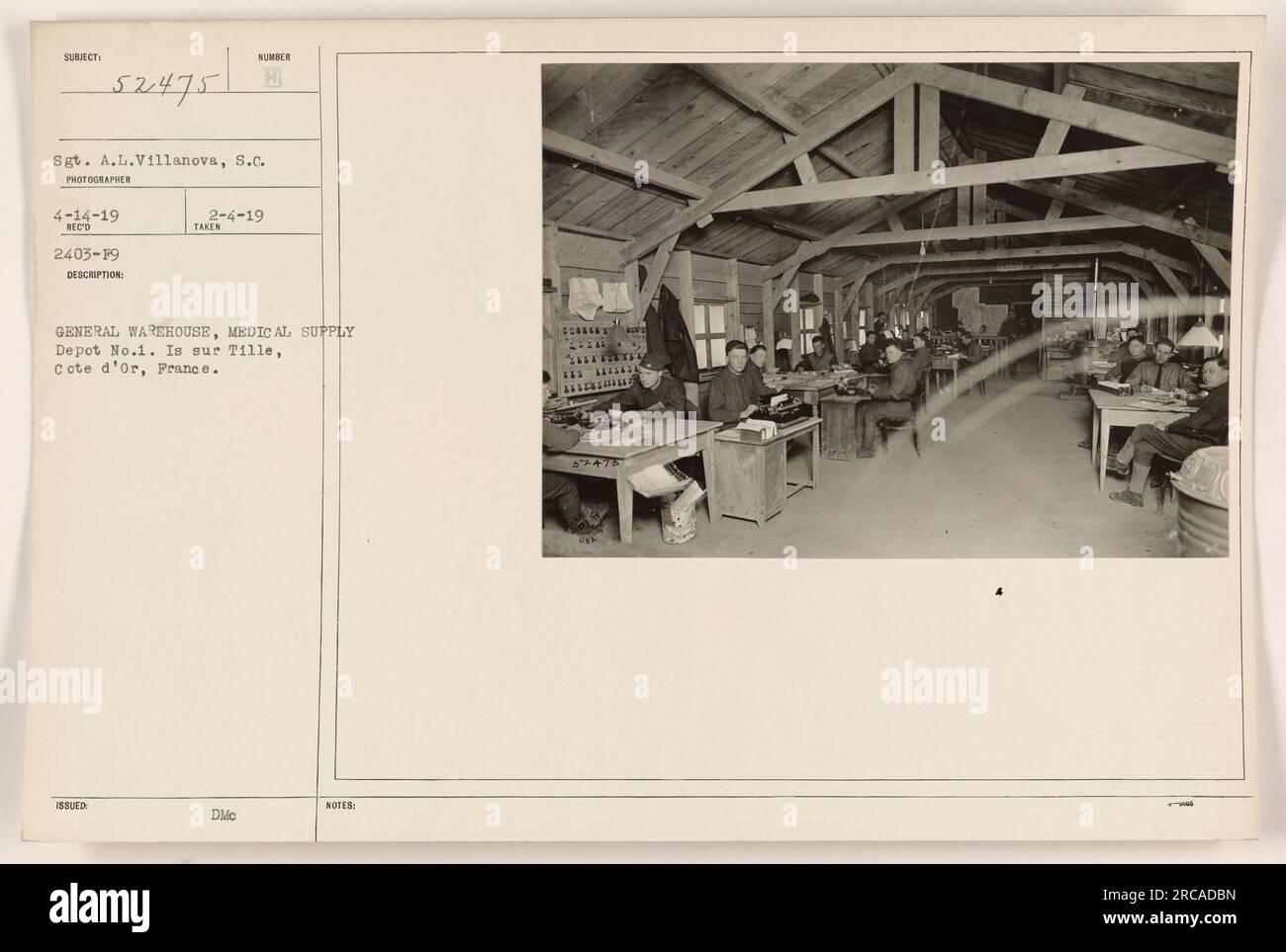 General Warehouse at Medical Supply Depot No. 1 in Is sur D'Or, France