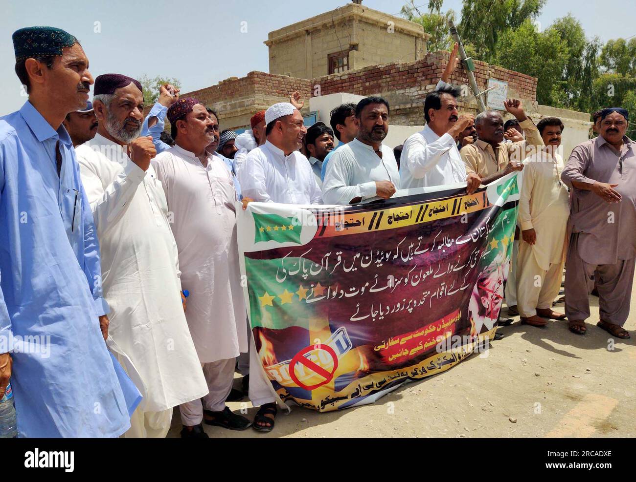Members of All Pakistan Wapda Hydro Electric Workers Union are holding ...