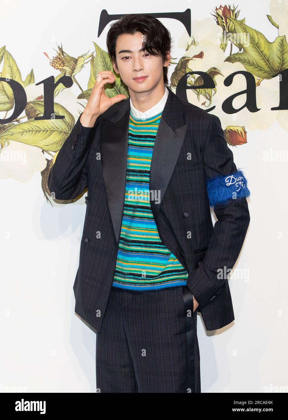 Seoul, South Korea. 13th July, 2023. South Korean actor Cha Eun-woo,  attends a photocall for the Dior Tears Collection Pop-Up Store event in  Seoul, South Korea on July 13, 2023. (Photo by