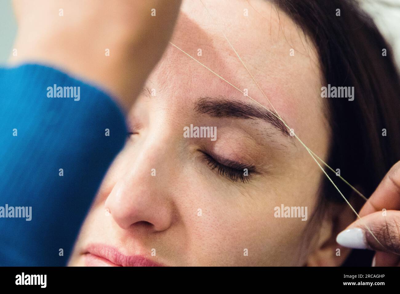 Eyebrow Threading Steps