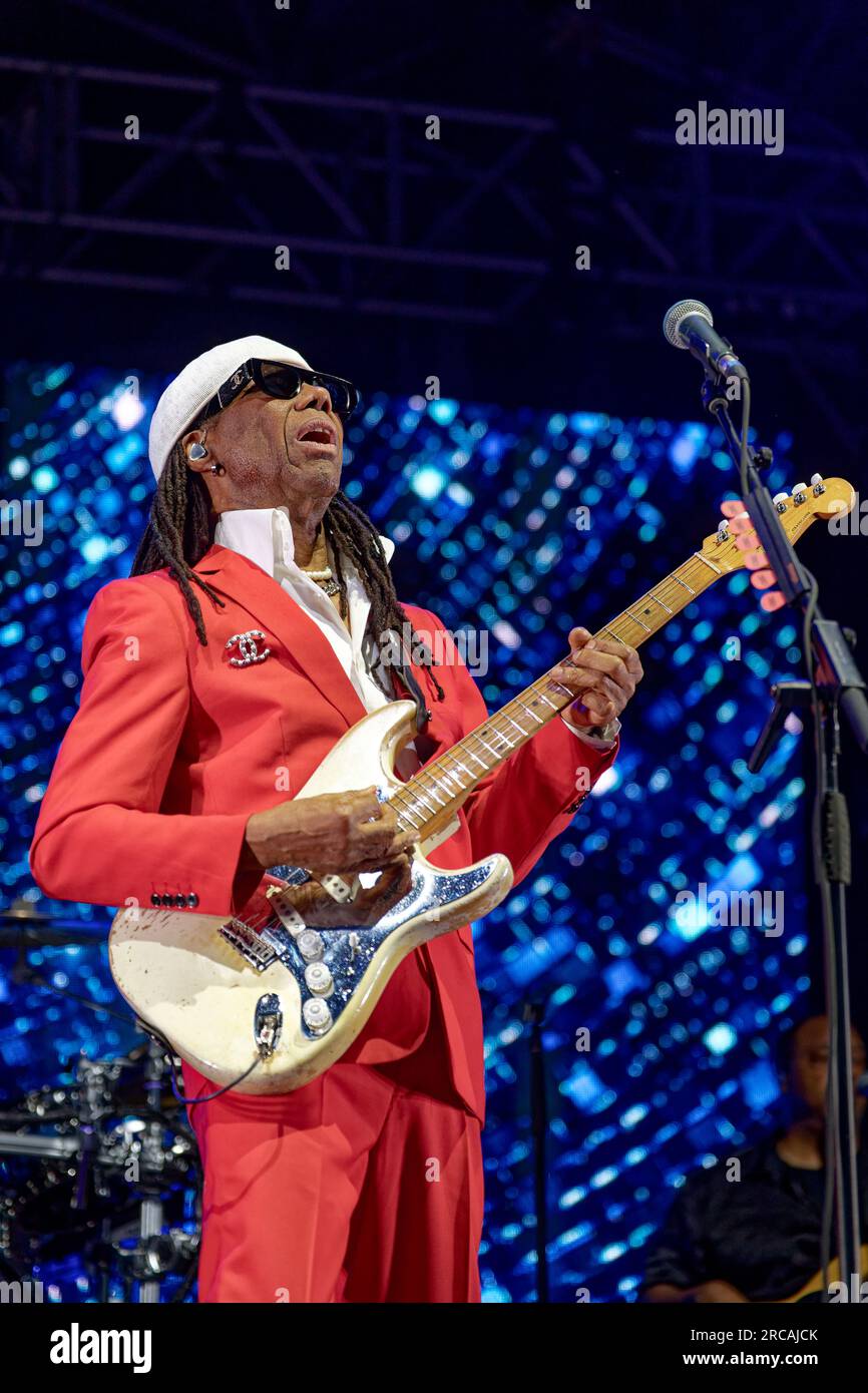 Nile Rodgers, Rochester Castle Concerts 2023 Stock Photo Alamy