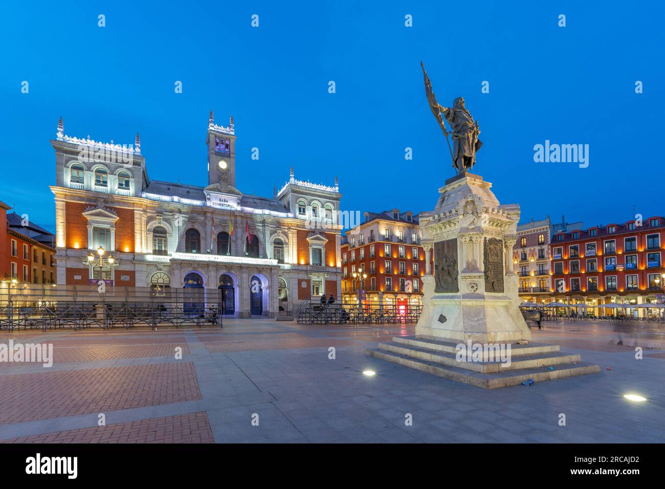 Plaza Mayor, Valladolid, Castile and León, Spain Stock Photo