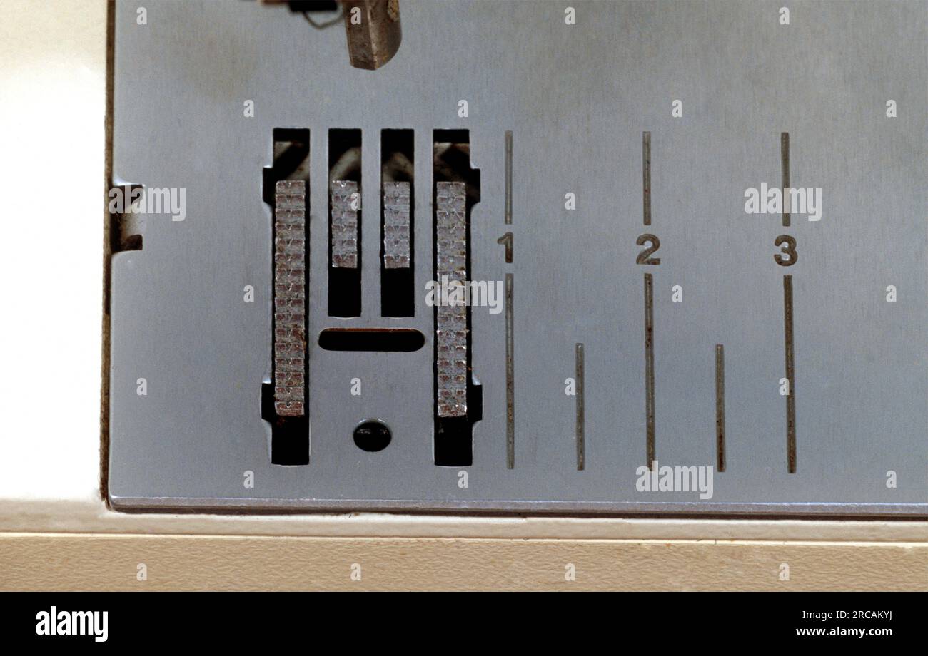 Sewing Machine Feed Dog Stock Photo Alamy
