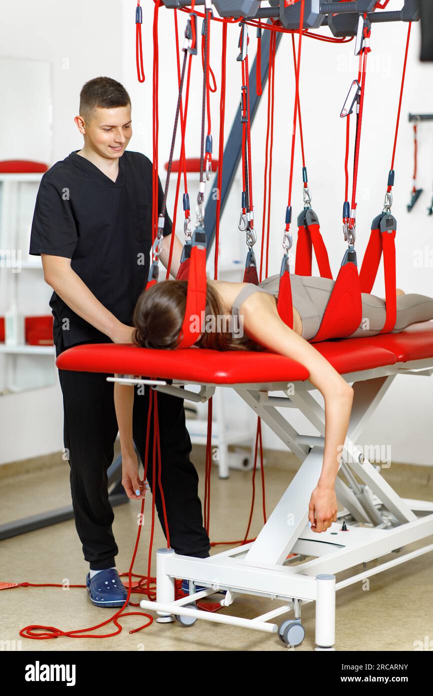 Back stretching, Back injury rehabilitation, Spine therapy, Spinal