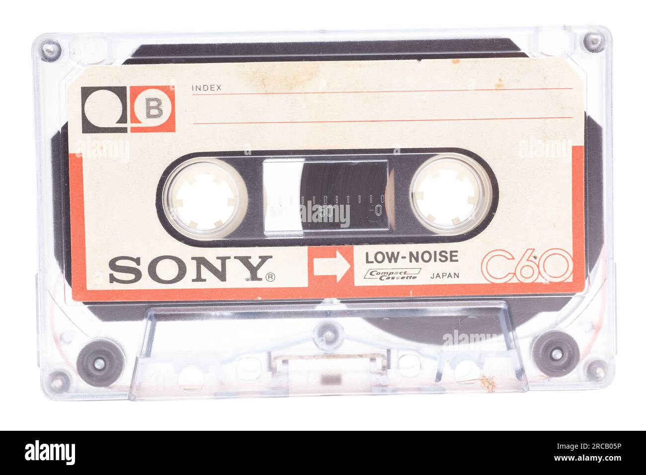 Audio cassette tape SONY C60,lownoise, made in Japan, side B