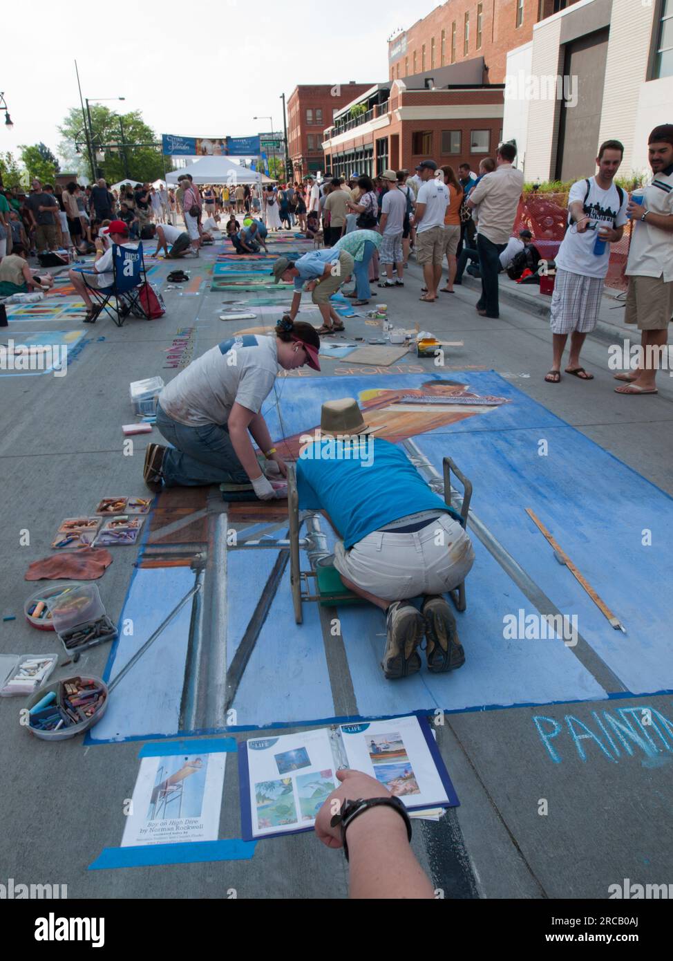 Chalk Art Festival Stock Photo Alamy