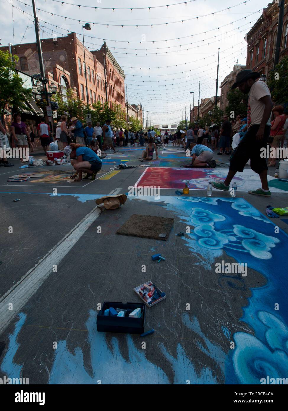 Chalk Art Festival Stock Photo Alamy