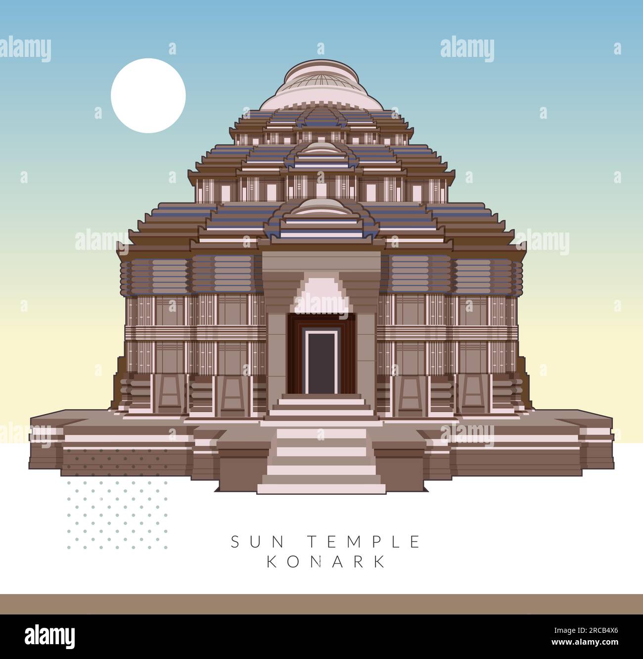 Konark Sun Temple - Odisha - Icon as EPS 10 File Stock Vector Image & Art -  Alamy