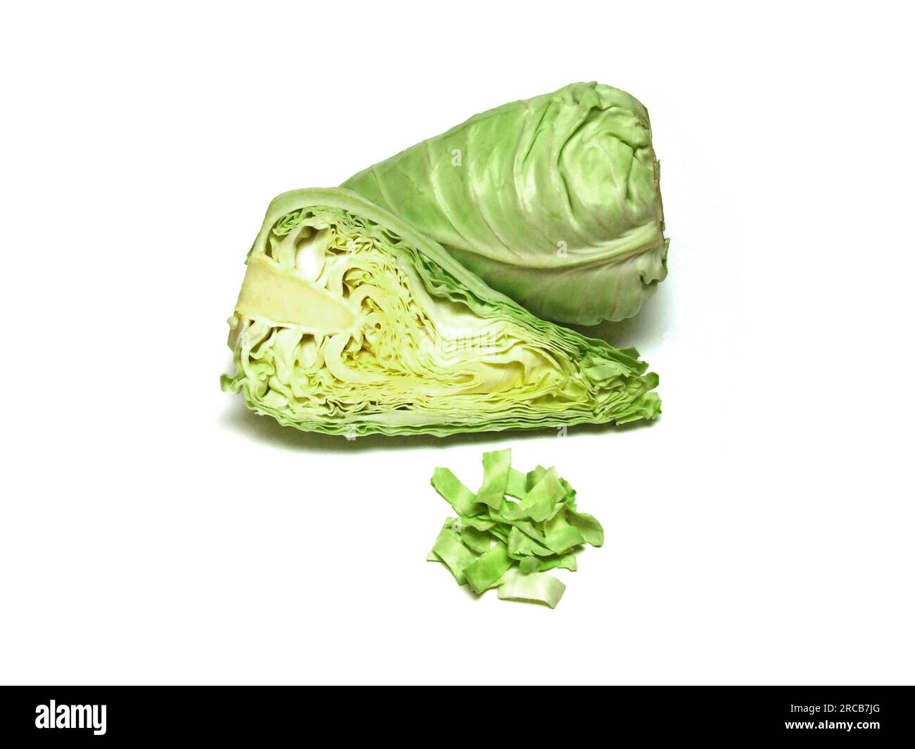 Pointed cabbage (Brassica oleracea) Stock Photo