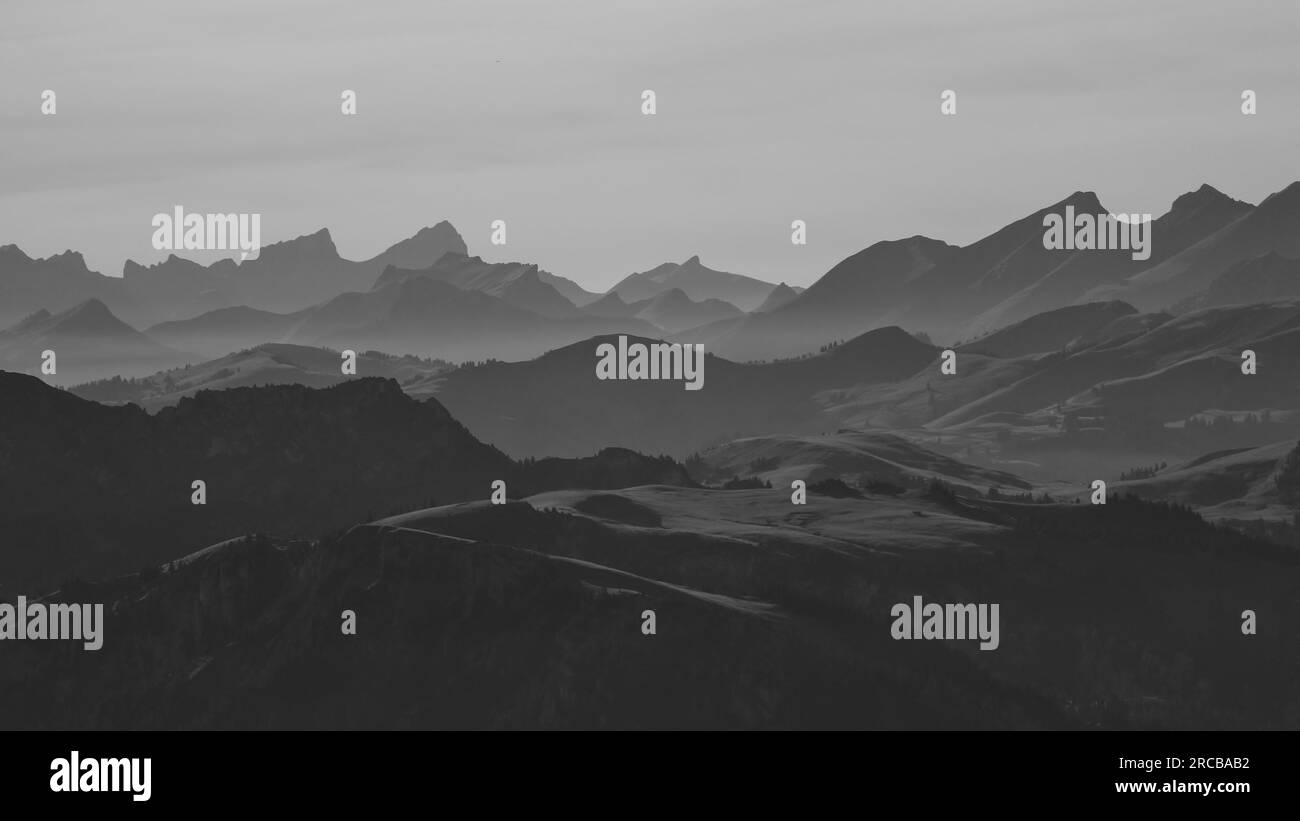 Swiss outdoor Black and White Stock Photos & Images - Alamy