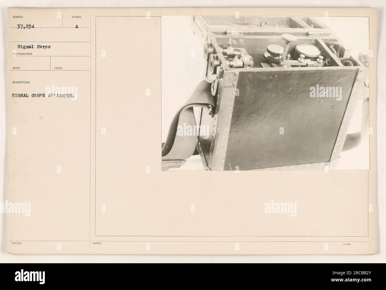 American soldiers utilizing signal corps apparatus during World War One