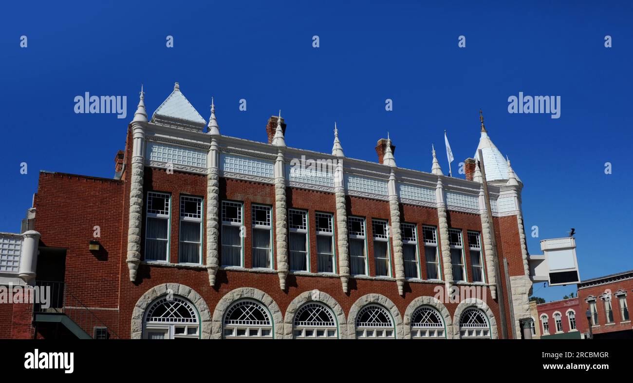 Farmers and Drovers Bank in downtown Council Grove, Kansas, has
