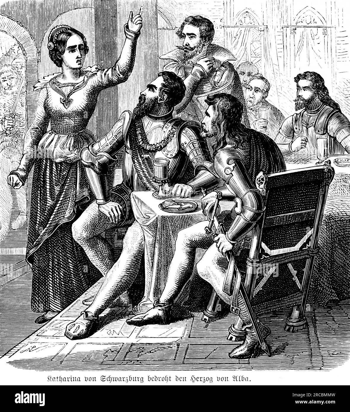 Courageous Countess Catherine of Schwarzburg, Duke of Alba, Rudolfstadt ...