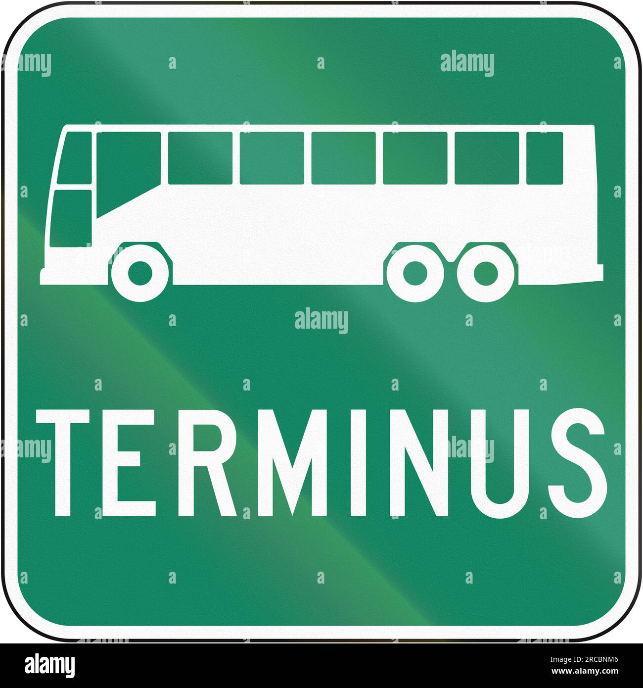 Terminds Sign Guide and information road sign in Quebec, Canada - Bus terminus Stock ...