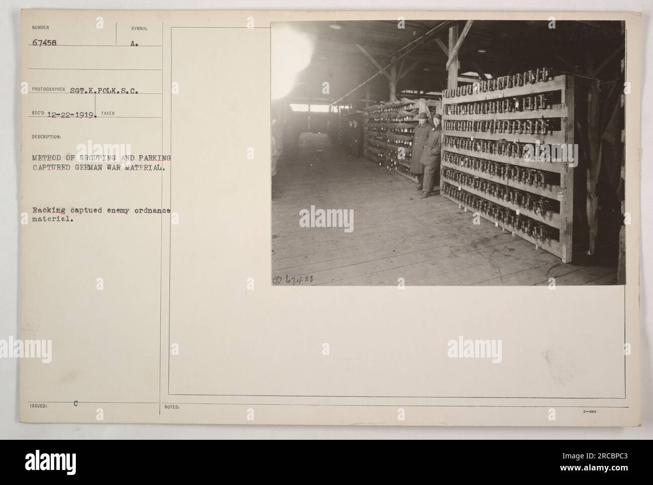 Racking captured enemy ordnance material hi-res stock photography and ...