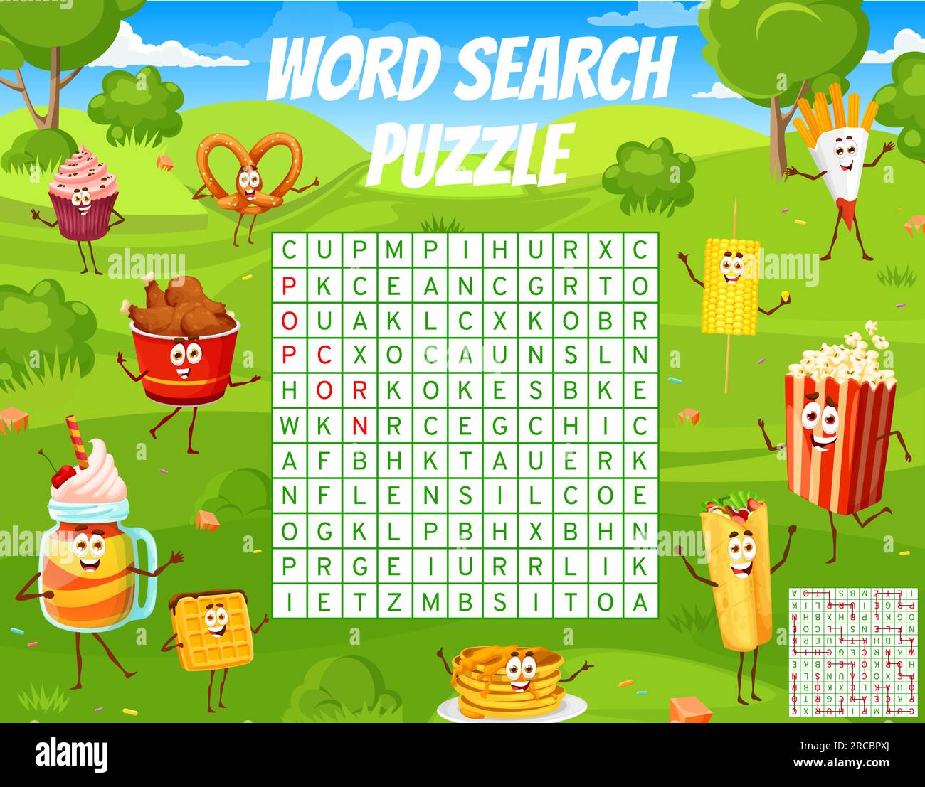 Fast Food Word Search