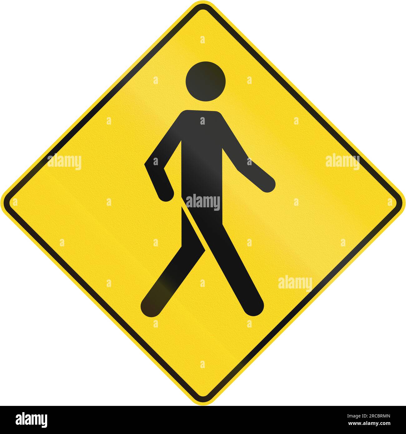 Traffic Regulation Rules Isolated United States Pedestrian Crossing Sign  Front Stock Vector by ©flatvectors 672593004