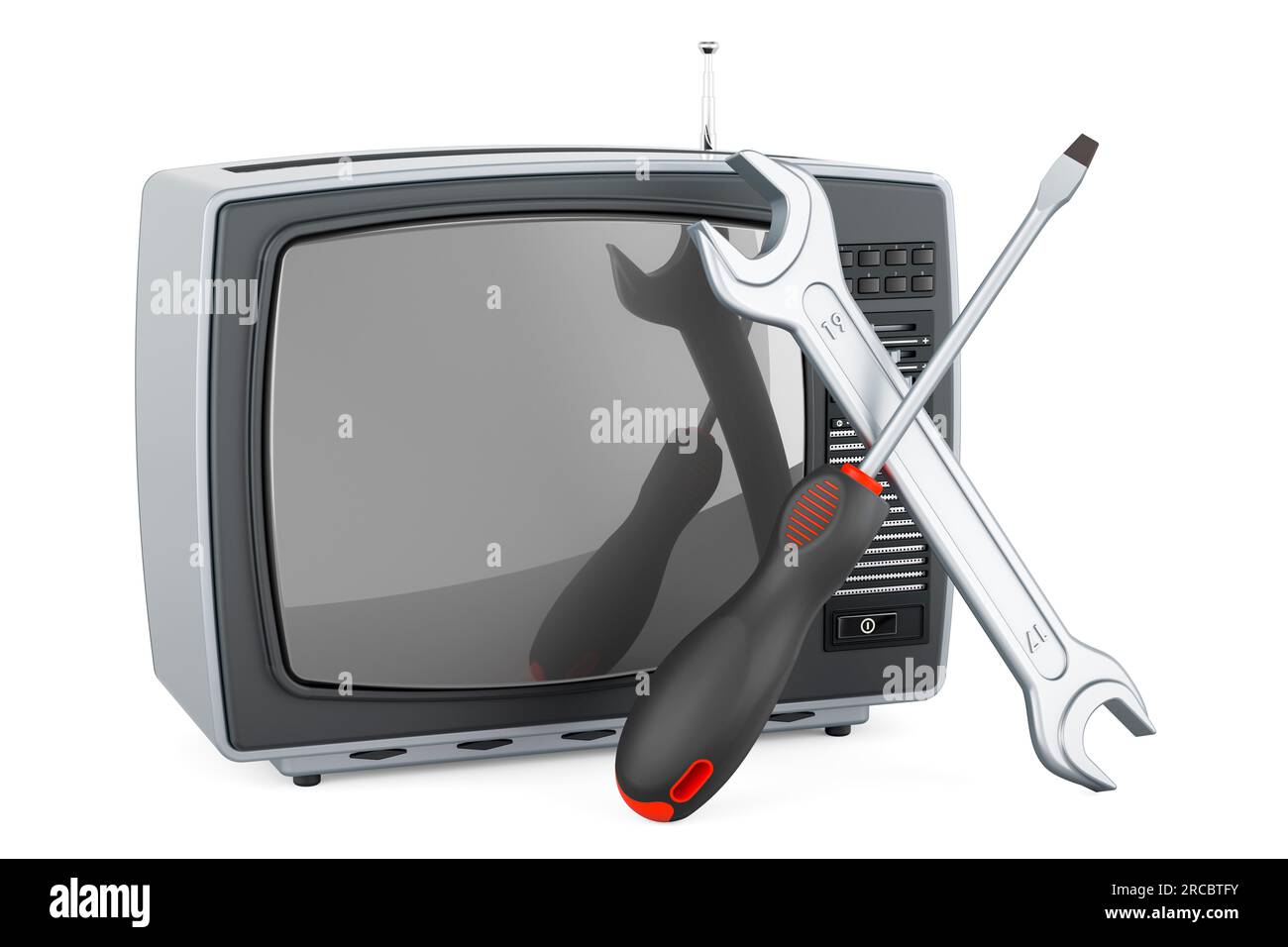 Television repair service retro hi-res stock photography and images - Alamy