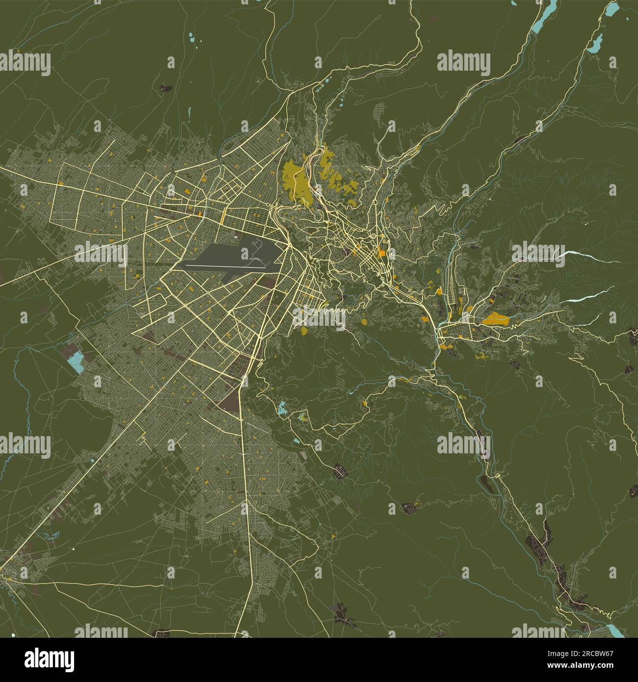 Vector Map of La Paz, Bolivia Stock Vector Image & Art - Alamy