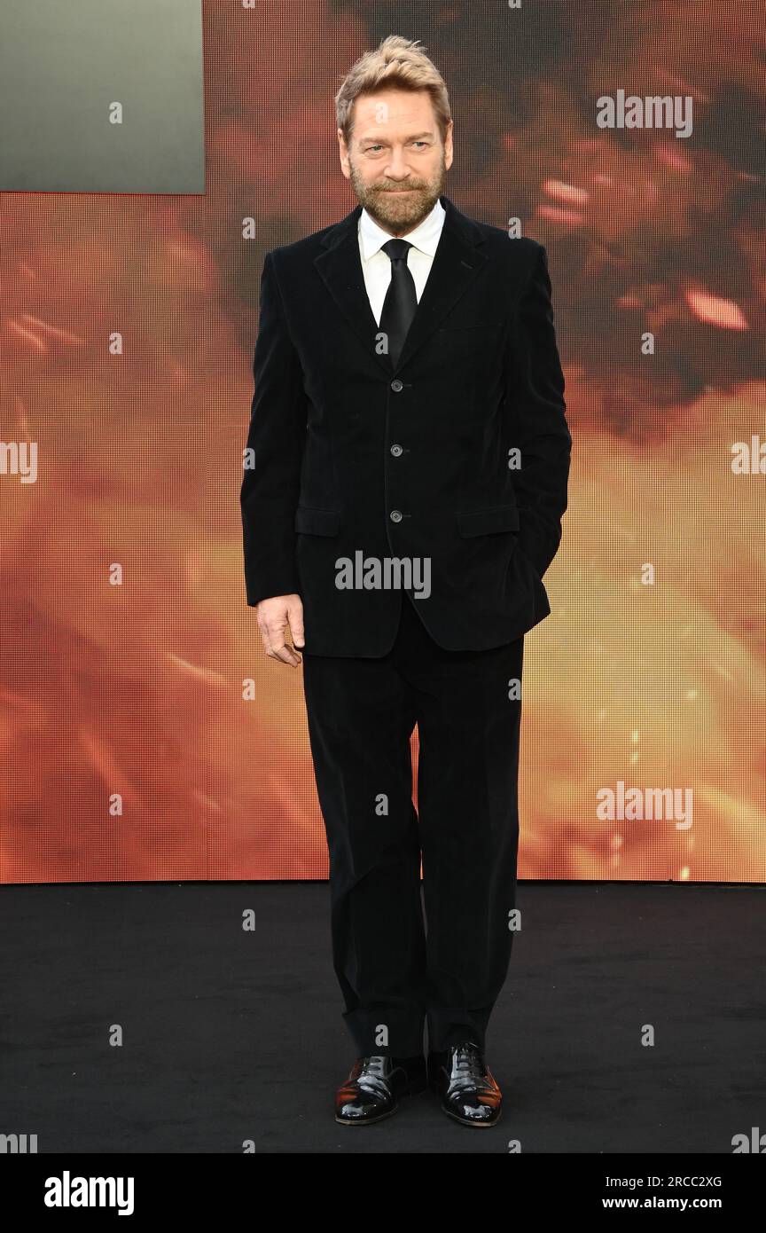 London, UK. 13th July, 2023. Kenneth Branagh attends Oppenheimer - UK Premiere at ODEON Luxe, Leicester Square, London, UK. Credit: See Li/Picture Capital/Alamy Live News Stock Photo