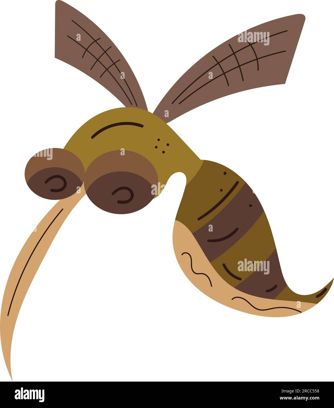 Isolated colored cute fly sketch character Vector Stock Vector Image ...