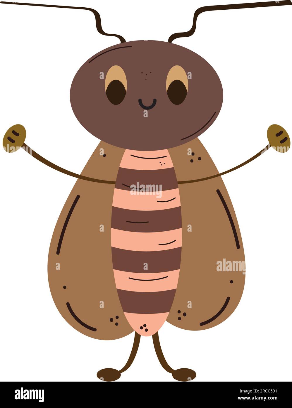 Isolated colored cute fly sketch character Vector Stock Vector Image ...